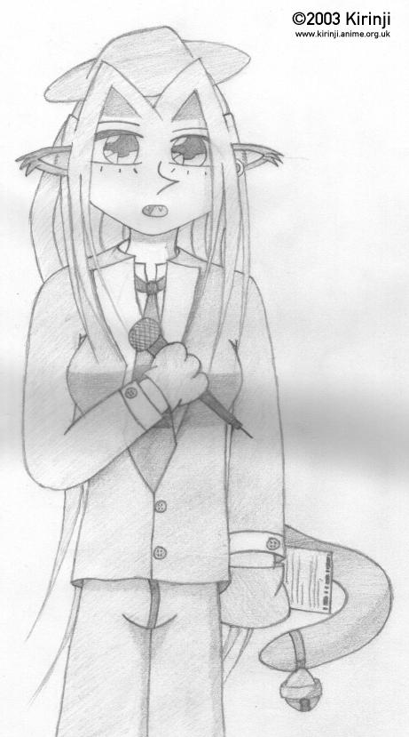 Catgirl in a suit