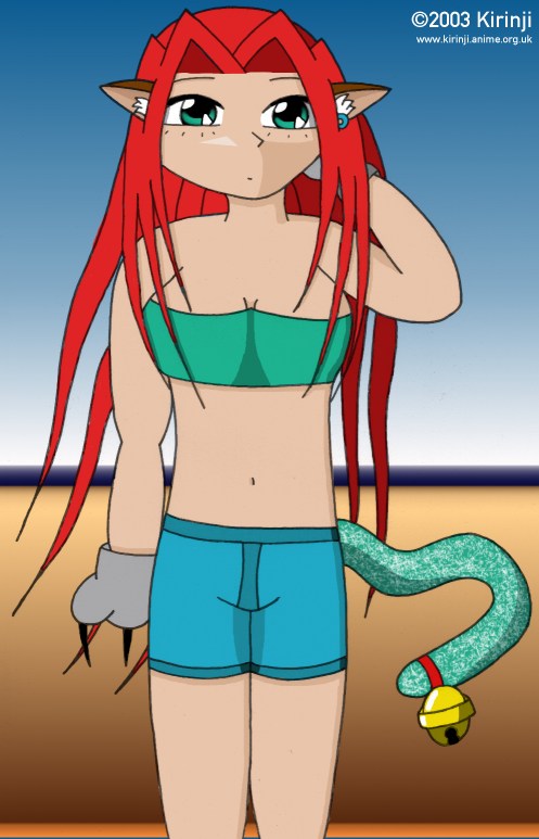 Summer Catgirl (Colour)