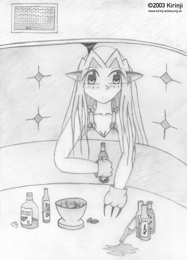 Catgirl at the Pub